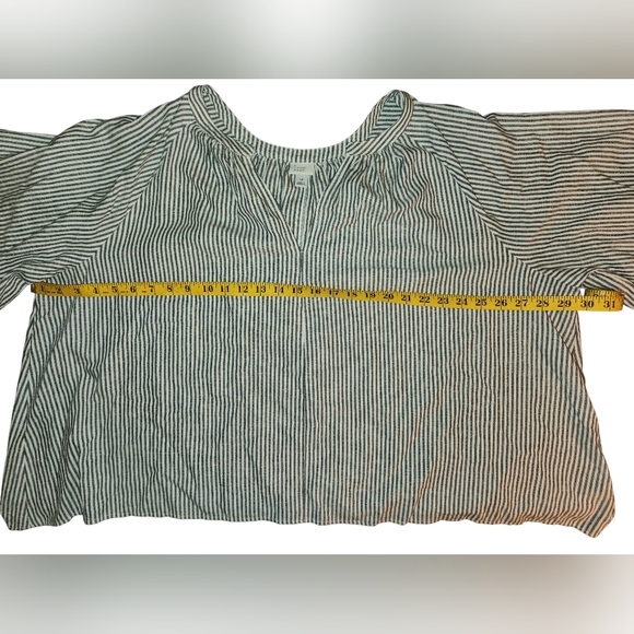 A New Day Size 1x Linen Blend Swing Top - Picture 9 of 13